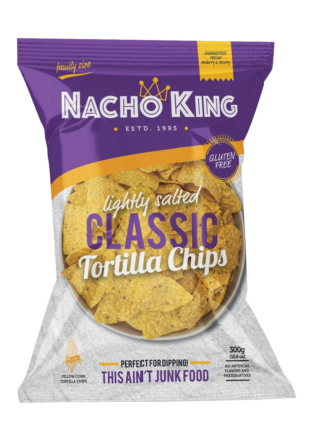 Nacho King Lightly Salted Classic (300g) edamama